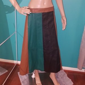 Faux Leather Skirt
